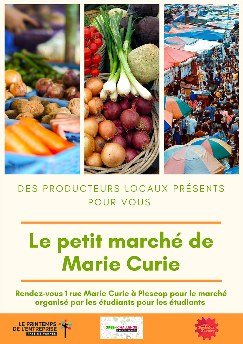 Vert-Orange-Fruits-Photo-Montage-Fermiers-Marche-Affiche